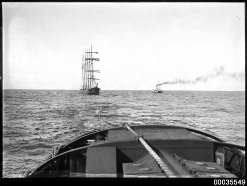 ER STERLING under tow at sea