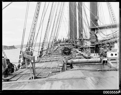 Deck of barquentine HELEN B STERLING