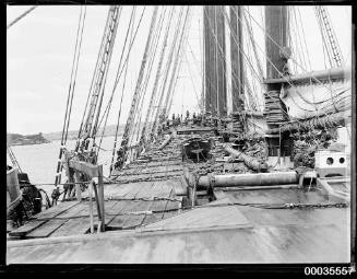 Deck of barquentine HELEN B STERLING