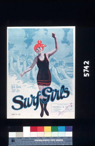 'Surf Girls' sheet music cover