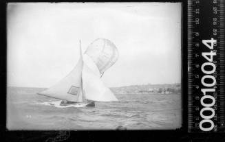 18-footer, either ADVANCE or NSW sailing on Sydney Harbour