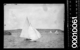 Amateur class yacht, A3, sailing on Sydney Harbour