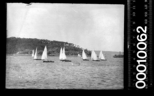 16-foot skiffs racing off Bradley's Head, Sydney Harbour