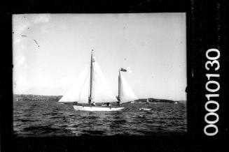 Amateur class yacht, A22, sailing on Sydney harbour