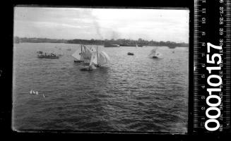 18-footers sailing near Fort Denison, Sydney Harbour