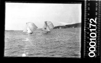 14-footers OTHELLO and RENE sailing on Sydney Harbour