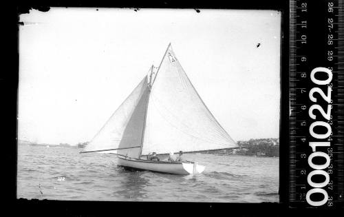 Half-decker with 'A 41' displayed on the mainsail, Sydney Harbour