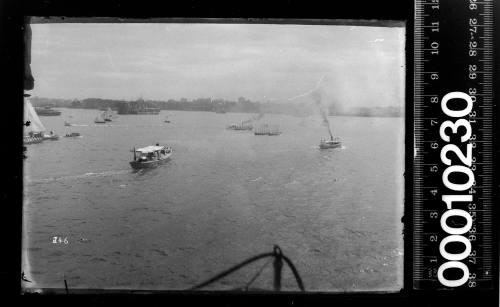 Two pleasure launchs near Fort Denison, Sydney Harbour