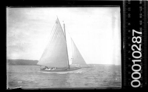 Amateur class yacht, A23, sailing on Sydney Harbour