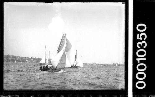 18-footer CUTTY SARK and schooner ASTOR on Sydney Harbour