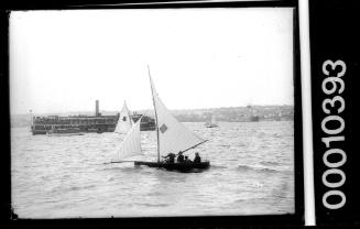 16-foot skiff and the ferry SS KAIKAI on Sydney Harbour