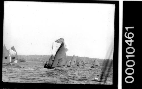 18-footers racing on Sydney Harbour