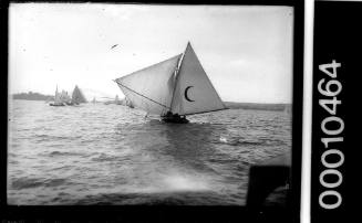 Unidentified open boat near the Sydney Harbour Bridge