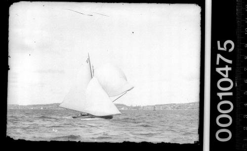 21-foot restricted class yacht C10 DORMY sailing off Watsons Bay, Sydney Harbour