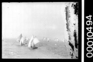 18-footers under sail on Sydney Harbour