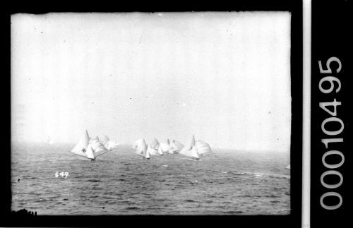 18-footers racing near Sydney Heads, Sydney Harbour