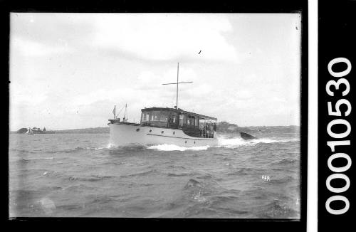 Motor launch on Sydney Harbour