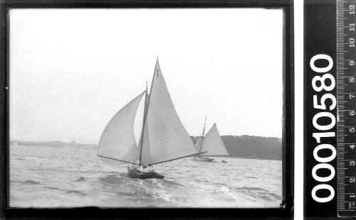 21-foot restricted class yacht C2 racing on Sydney Harbour