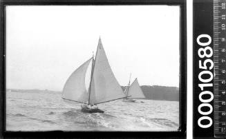 21-foot restricted class yacht EOJ (C2) racing on Sydney Harbour