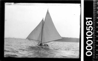 SASC yacht A3 under sail on Sydney Harbour