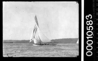 Yacht under sail on Sydney Harbour