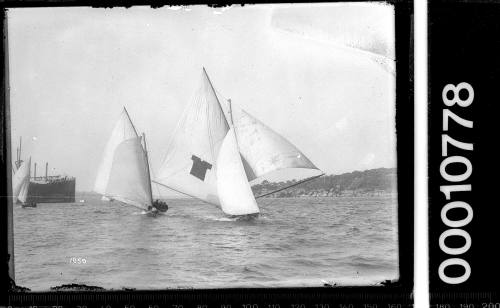 18-footer CUTTY SARK racing on Sydney Harbour