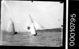 18-footer CUTTY SARK racing on Sydney Harbour