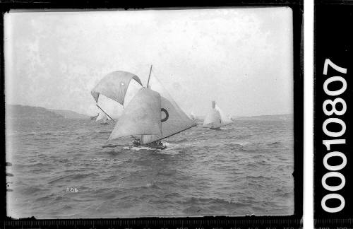 18-footer LIFESAVER near Bradleys Head, Sydney Harbour