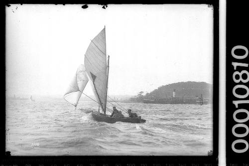 Small skiff off Bradley's Head, Sydney Harbour