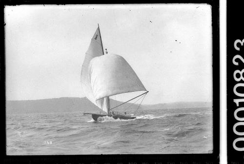 21-foot restricted class yacht EOJ (C2) on Sydney Harbour