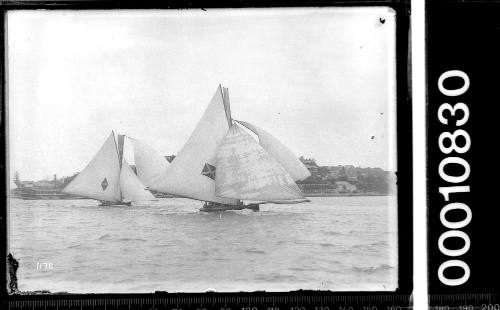 18-footers ARLINE and MASCOTTE on Sydney Harbour