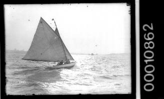 Sailing vessel near Garden Island, Sydney Harbour