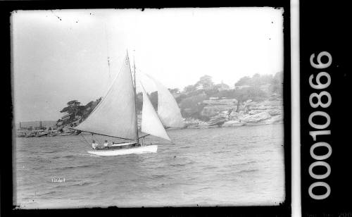 Sailing vessel near Garden Island, Sydney Harbour