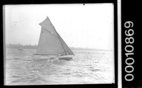 Classic gaff rigged yacht  (2) under sail near Garden Island, Sydney Harbour