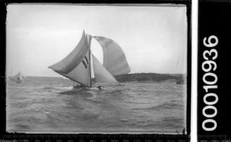 18-footer HC PRESS racing on Sydney Harbour