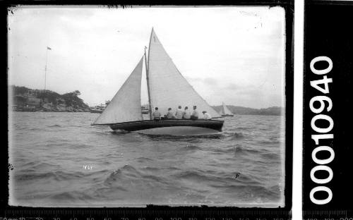 21-foot Restricted class yacht CORELLA (C1) off Steel Point.