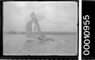 Coach-house cabin yacht sailing on Sydney Harbour