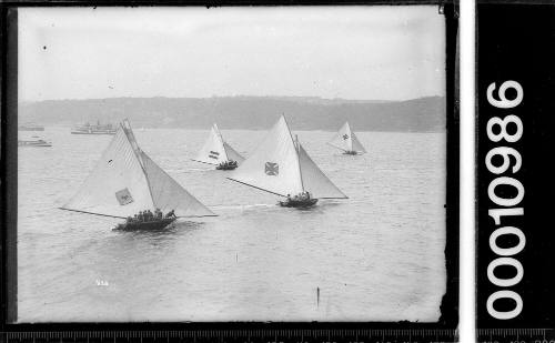 SCOT, MISSISSIPPI, H.C.PRESS and SWASTIKA racing on Sydney Harbour