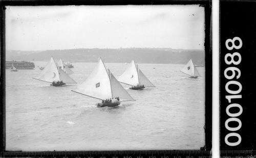 18-footers racing on Sydney Harbour