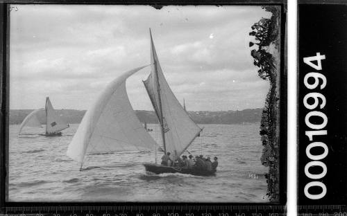 18-footers racing on Sydney Harbour