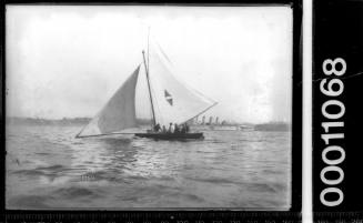 18-footer HALLMARK sailing on Sydney Harbour