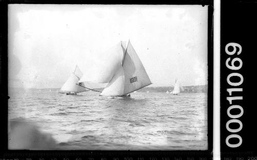 18-footer AUSTRALIA racing on Sydney Harbour