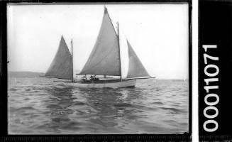 Yawl sailing on Sydney Harbour