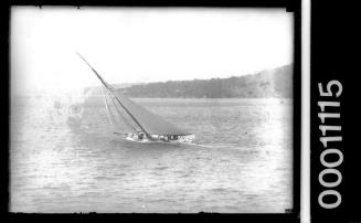 Classic yacht sailing on Pittwater