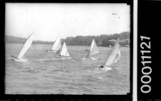 Yachts racing at Pittwater Regatta