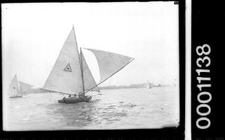 16-foot skiff sailing on Sydney Harbour