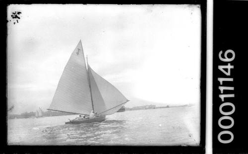 21-foot Restricted Class yacht TASSIE III sailing on Sydney Harbour