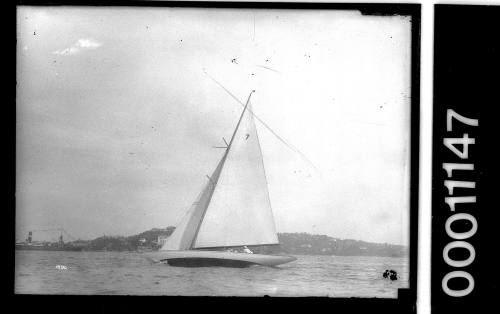 Classic yacht NORN sailing on Sydney Harbour