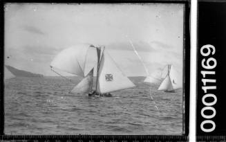 18-footers racing on Sydney Harbour