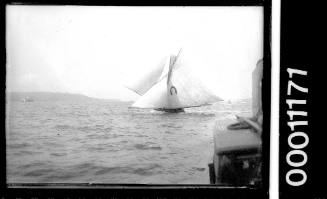 18-footer PASTIME sailing on Sydney Harbour.